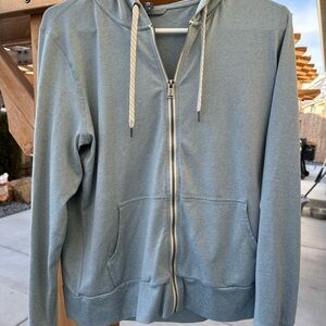 Vuori Gray Zip-Up Jacket